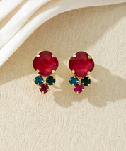 Boucles d’oreilles clips ornées de strass – 27AHBOL049C