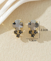 Boucles d’oreilles clips ornées de strass – 27AHBOL049C