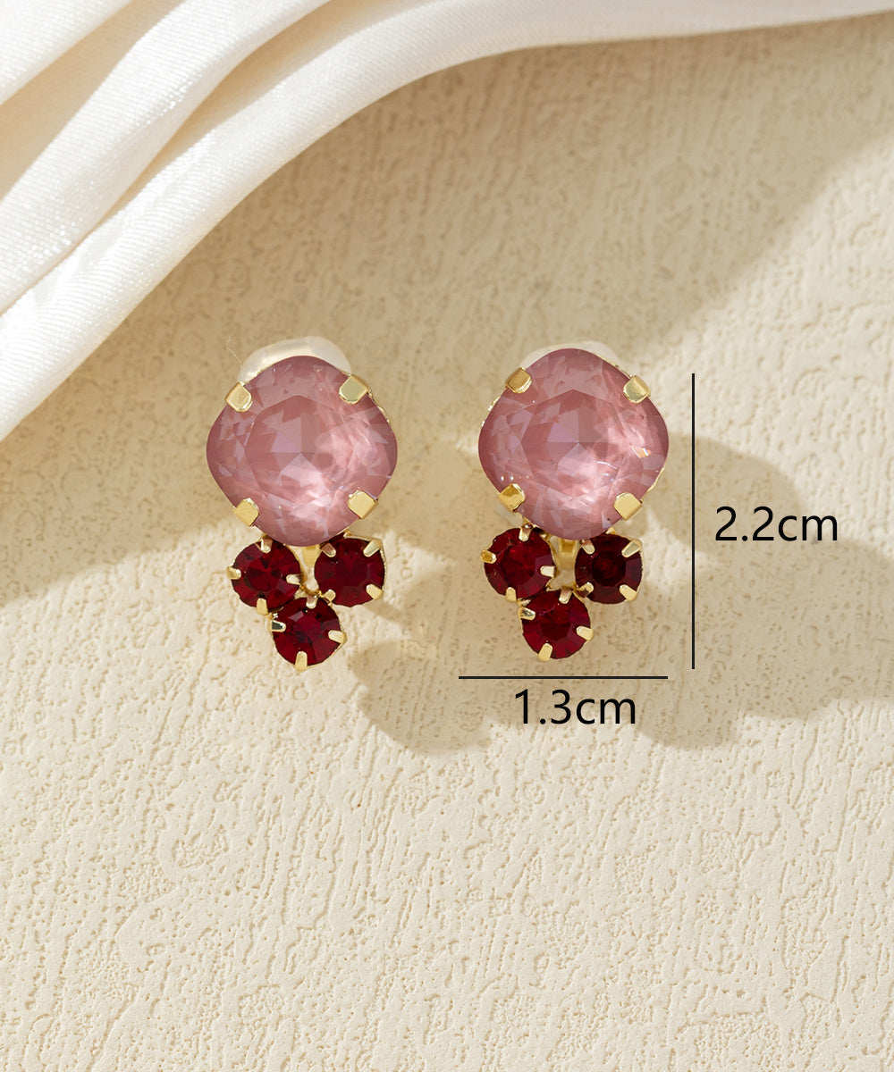 Boucles d’oreilles clips ornées de strass – 27AHBOL049C