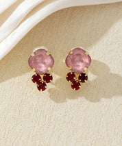 Boucles d’oreilles clips ornées de strass – 27AHBOL049C