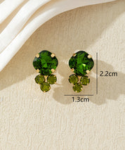 Boucles d’oreilles clips ornées de strass – 27AHBOL049C