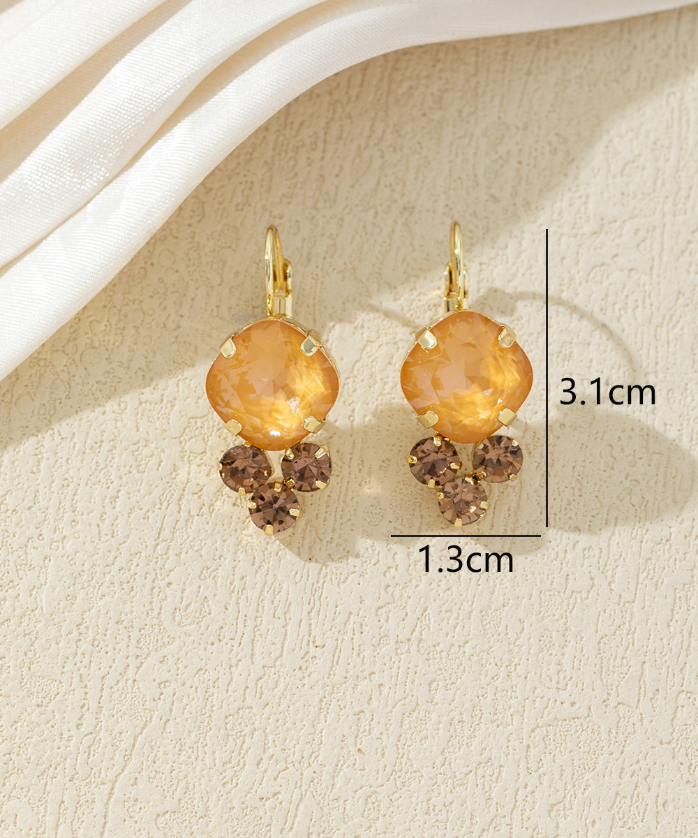 Boucles d’oreilles pendantes à strass – 27AHBOL049