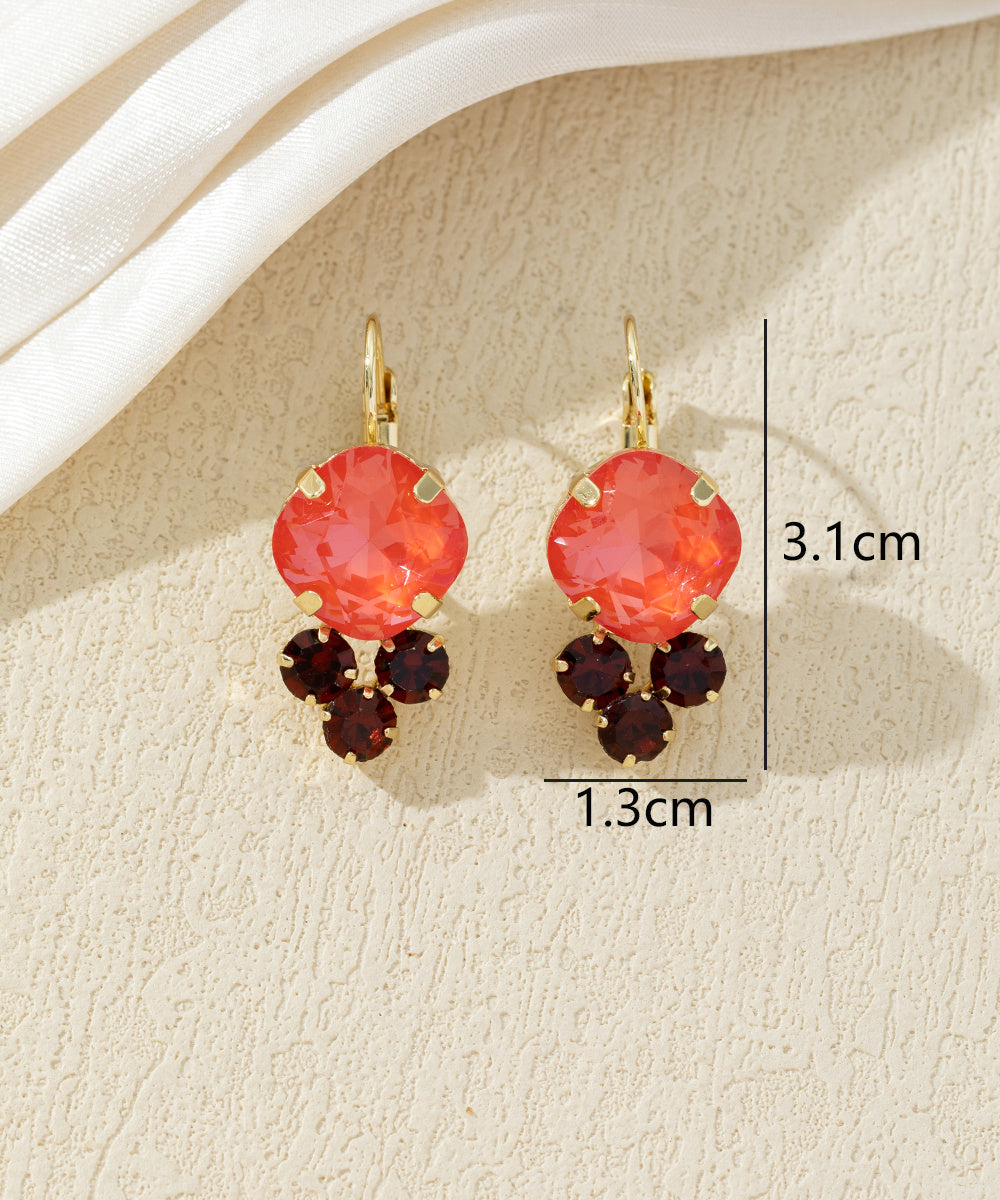Boucles d’oreilles pendantes à strass – 27AHBOL049