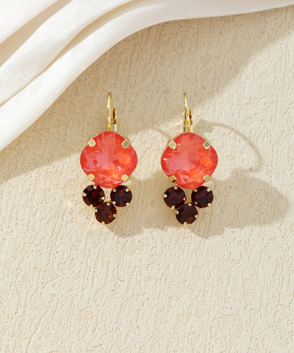 Boucles d’oreilles pendantes à strass – 27AHBOL049