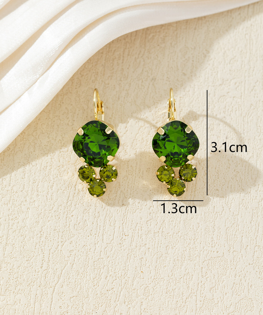 Boucles d’oreilles pendantes à strass – 27AHBOL049
