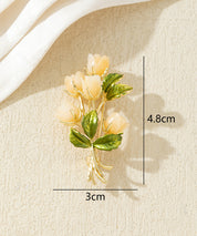 Broche bouquet de fleurs colorées
