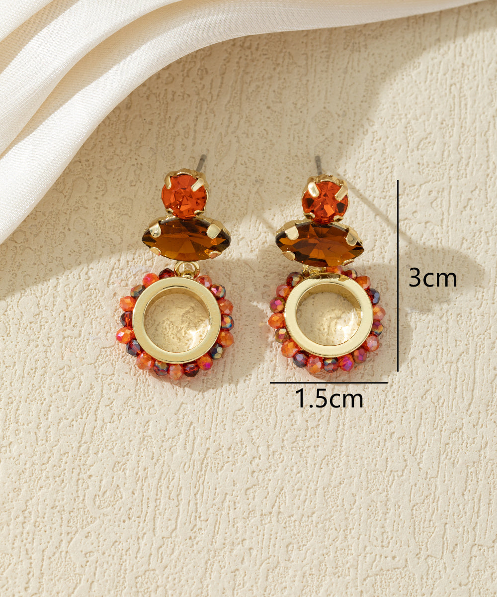 Boucles d’oreilles pendantes colorées – 27AHBOL023
