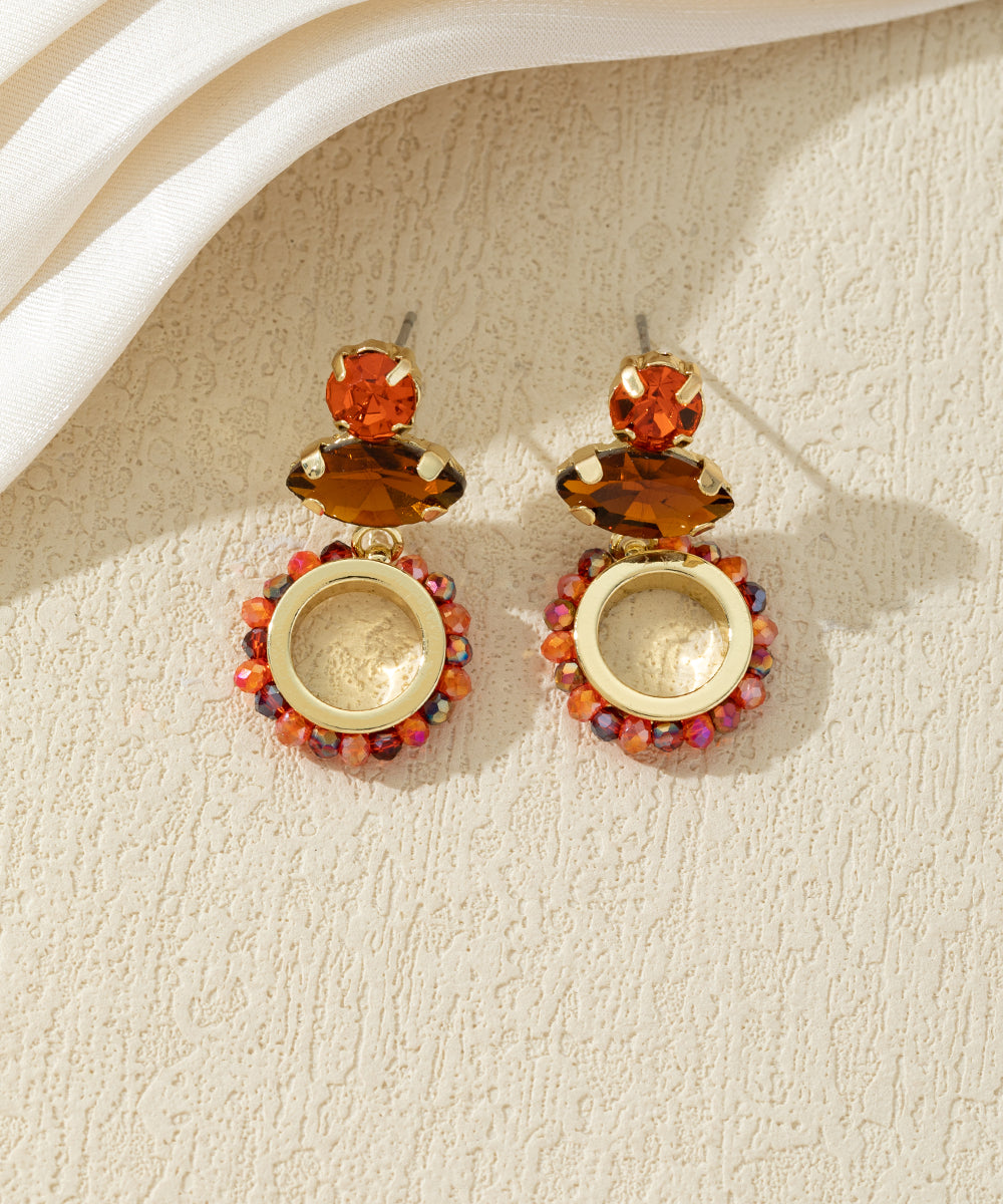 Boucles d’oreilles pendantes colorées – 27AHBOL023