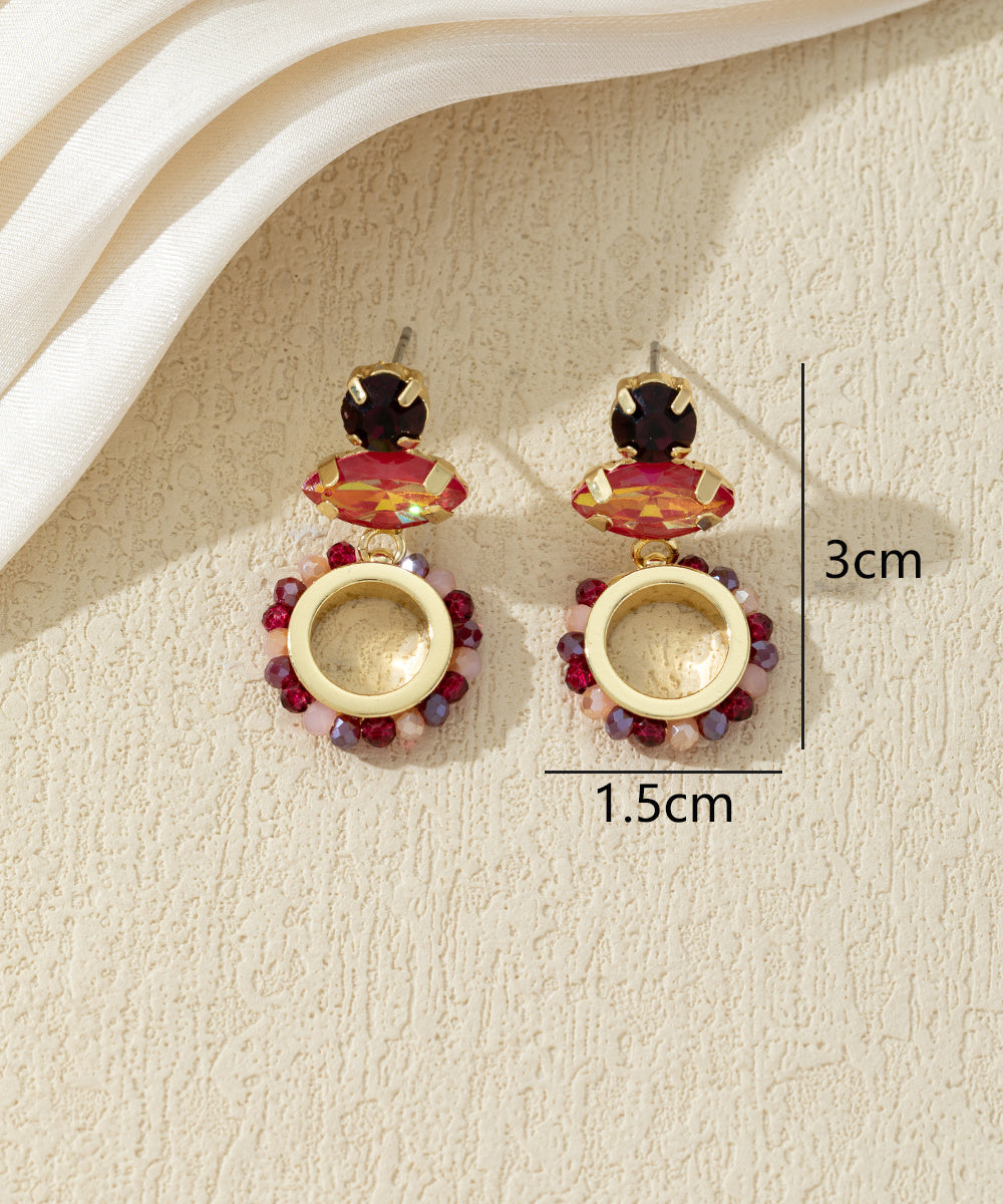 Boucles d’oreilles pendantes colorées – 27AHBOL023