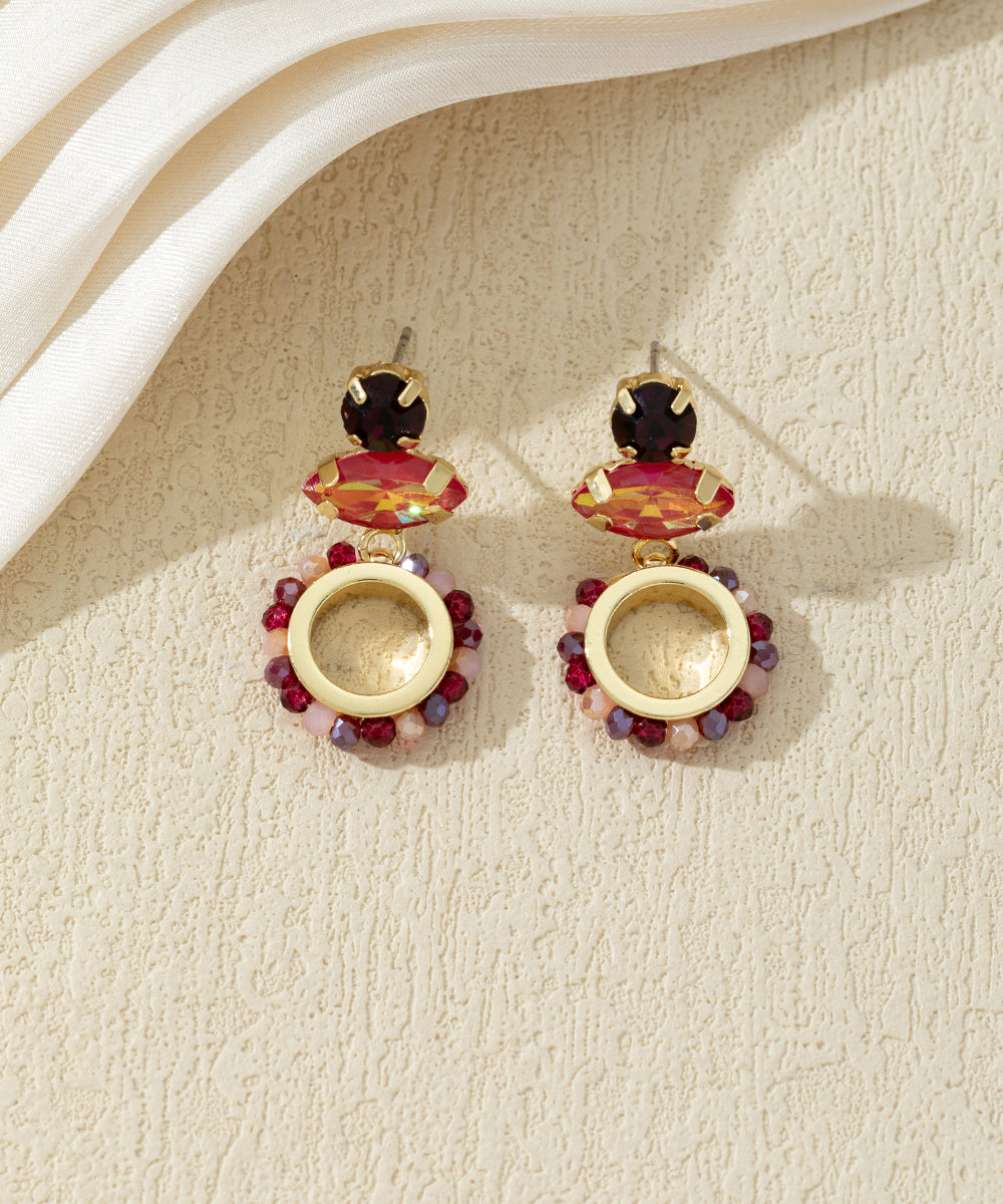 Boucles d’oreilles pendantes colorées – 27AHBOL023