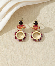 Boucles d’oreilles pendantes colorées – 27AHBOL023