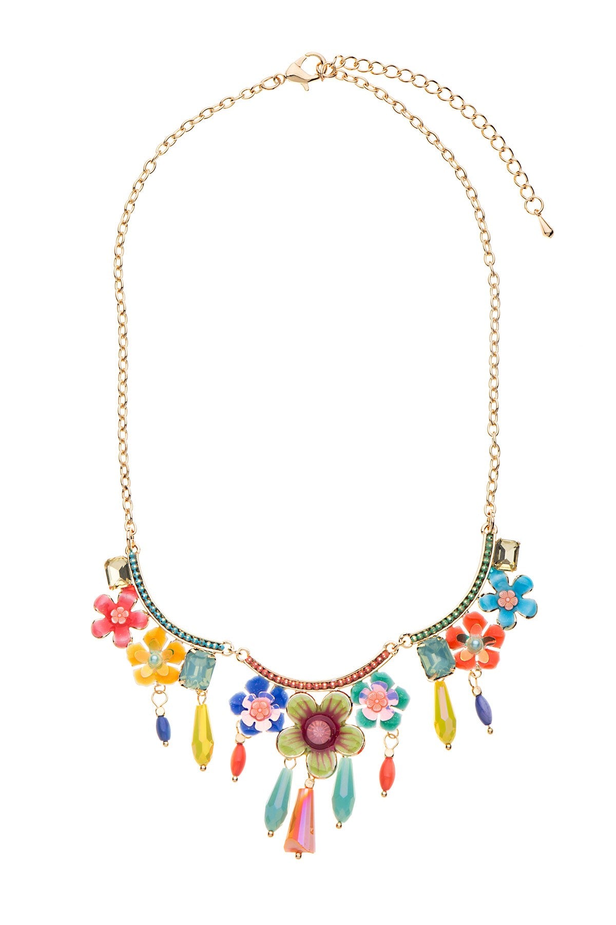Collier Émaillé  Fleur 19PECF001