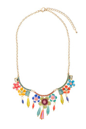 Collier Émaillé  Fleur 19PECF001