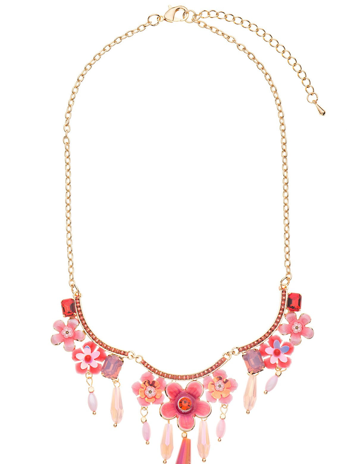 Collier Émaillé  Fleur 19PECF001