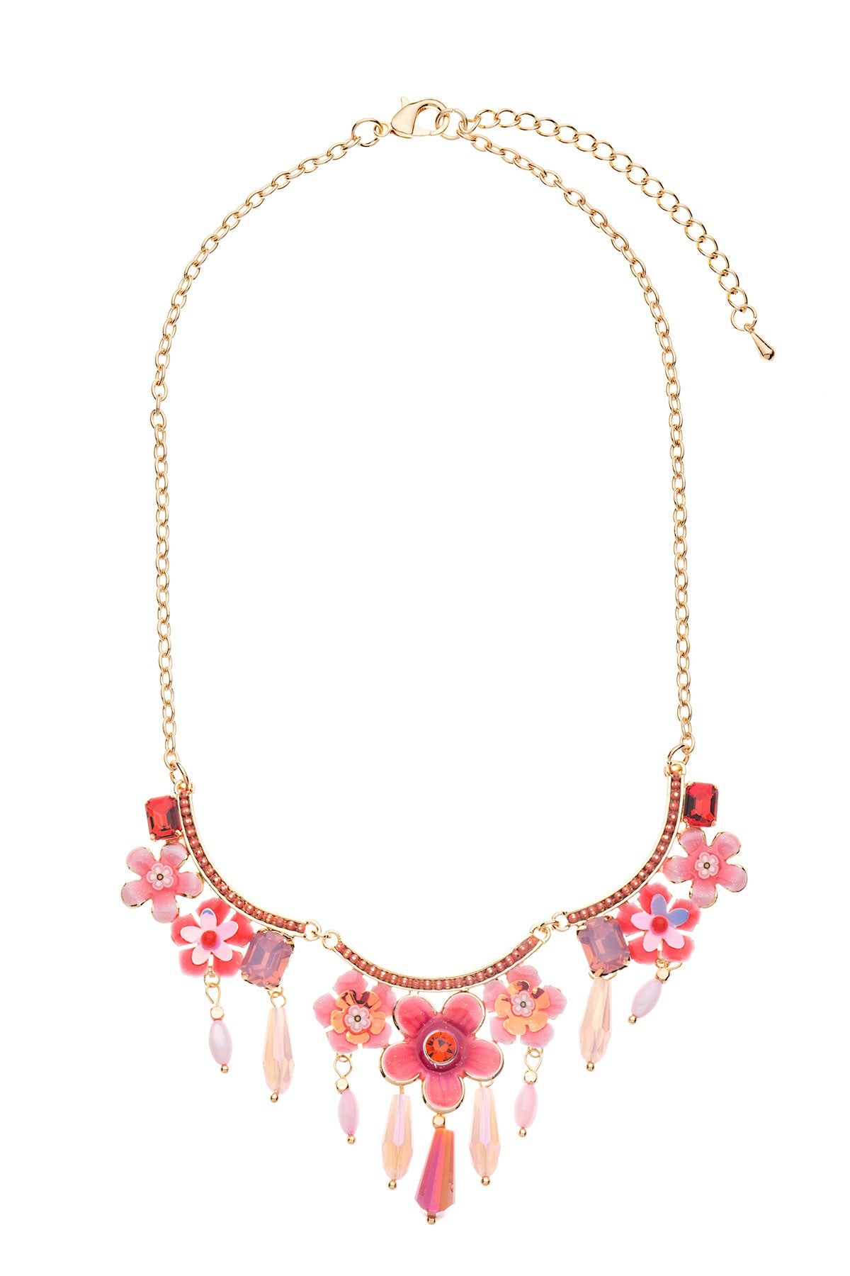 Collier Émaillé  Fleur 19PECF001