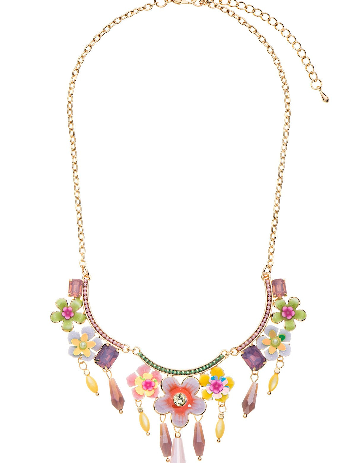 Collier Émaillé  Fleur 19PECF001