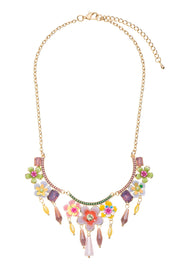 Collier Émaillé  Fleur 19PECF001