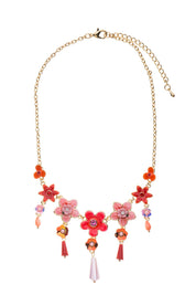 Collier Émaillé  Fleur 19PECF004