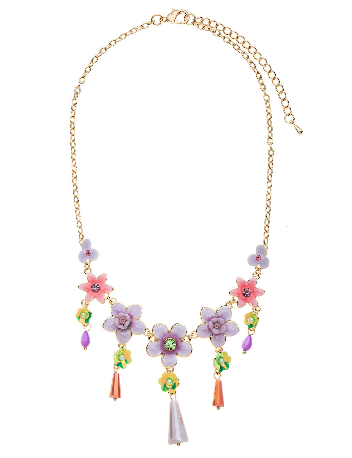 Collier Émaillé  Fleur 19PECF004