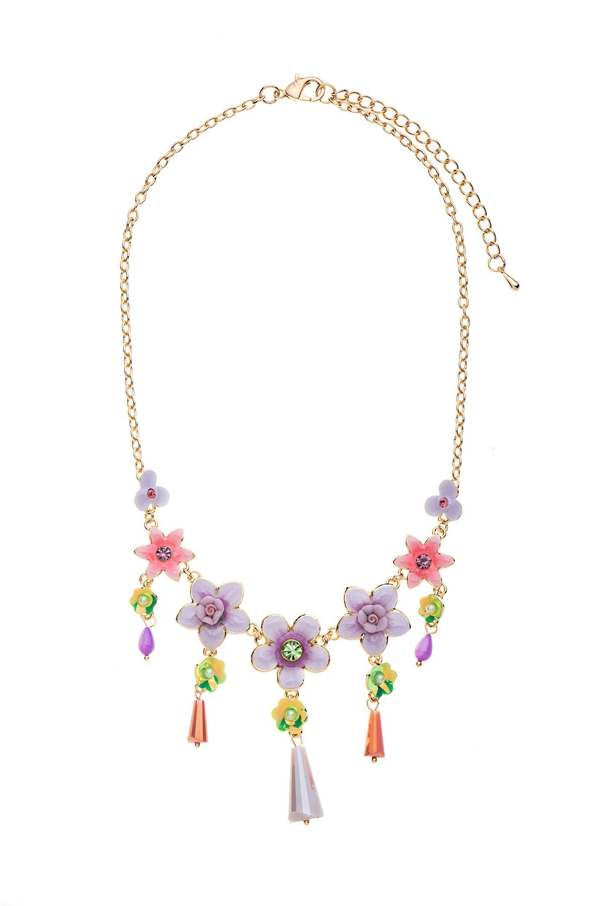 Collier Émaillé  Fleur 19PECF004
