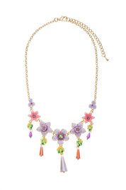 Collier Émaillé  Fleur 19PECF004