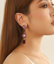 Boucles d’oreilles longues cristal goutte – 26AHBOL026