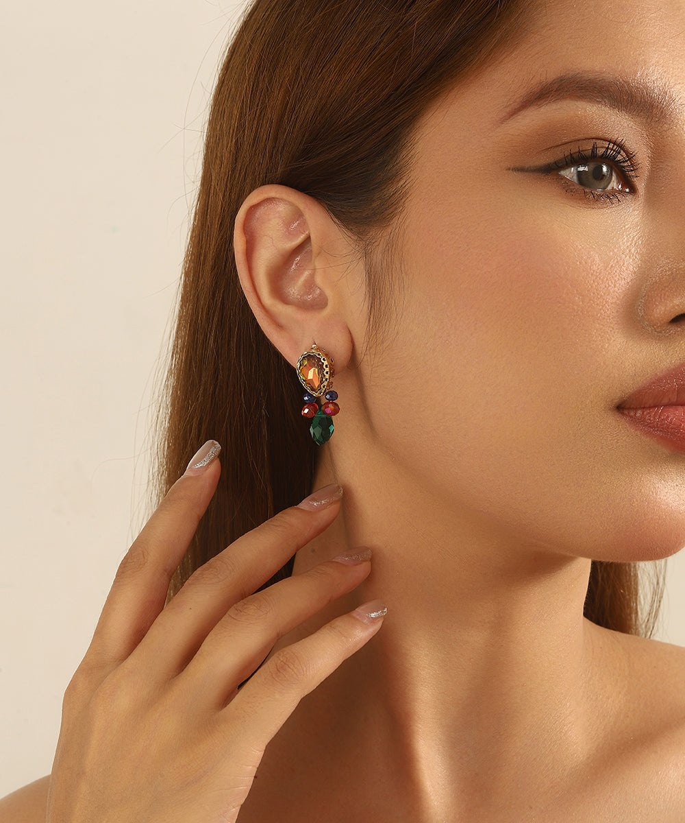 Boucles d’oreilles pendantes goutte Clou – 26AHBOL051
