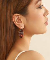 Boucles d’oreilles cœur cristal pendantes – 26AHBOL027