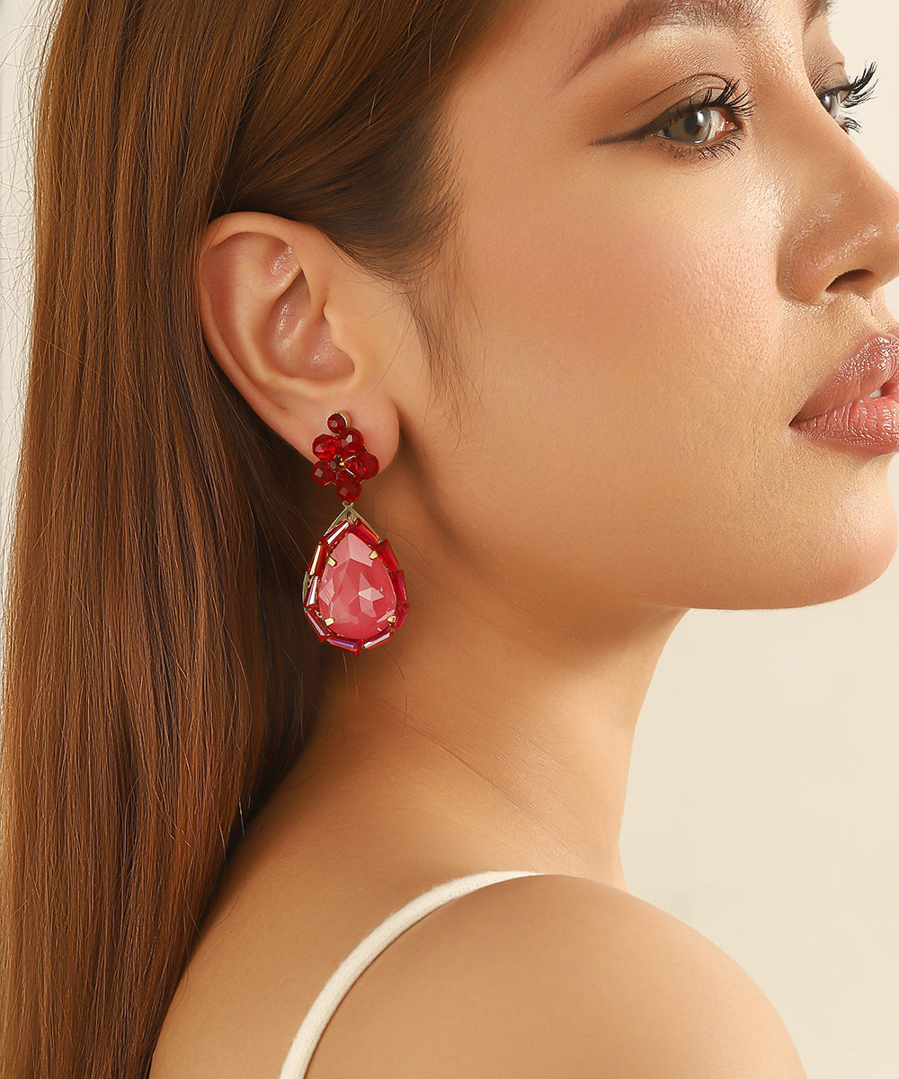 Boucles d’oreilles pendantes goutte Clou – 26AHBOL052