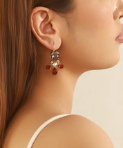 Boucles d’oreilles cœur facetté pendantes – 26AHBOL024